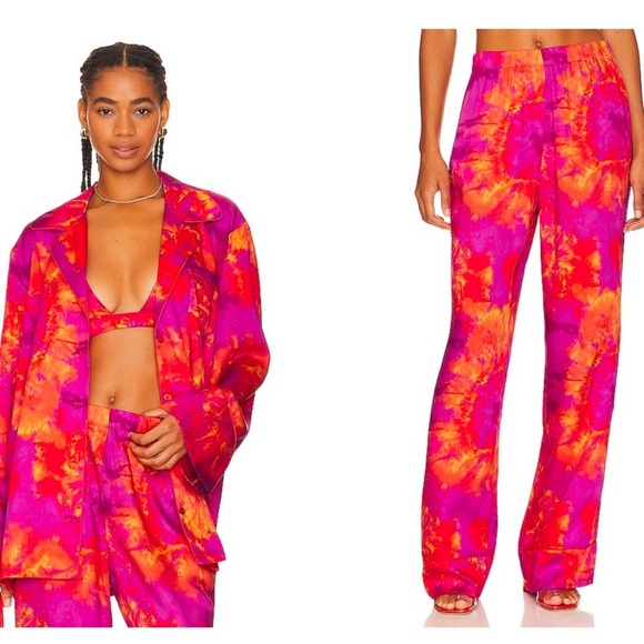 Ronny Kobo Valentina Top + Dora Pant in Tie Dye Pink New With Tags! - Picture 10 of 10